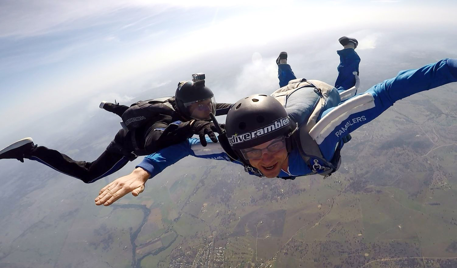 P23 David Aff4 With Olli Sat By Adrian - Skydive Ramblers